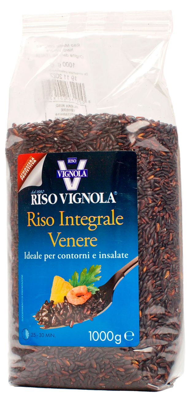 Рис Riso Vignola черный длиннозерный Италия, 1 кг