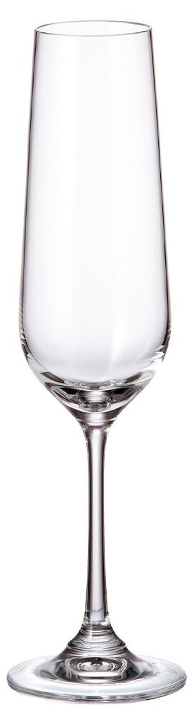 Набор бокалов для шампанского CRYSTAL BOHEMIA Strix Dora, 200 мл х 2 шт