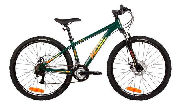 Велосипед горный Foxx Aztec зеленый, колеса 26