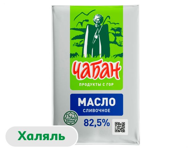 Масло сладко-сливочное Чабан традиционное несоленое халяль 825 ГОСТ БЗМЖ 180 г 230₽