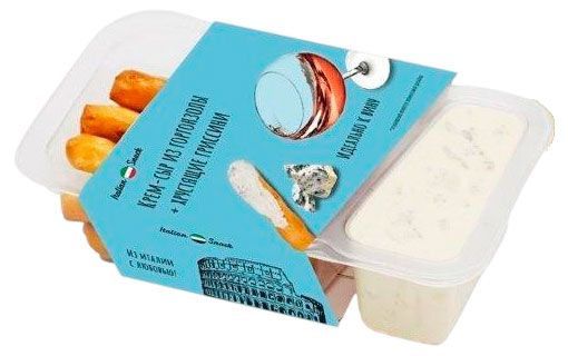 Крем-сыр из горгонзолы Italian snack с хрустящими гриссини БЗМЖ, 50 г