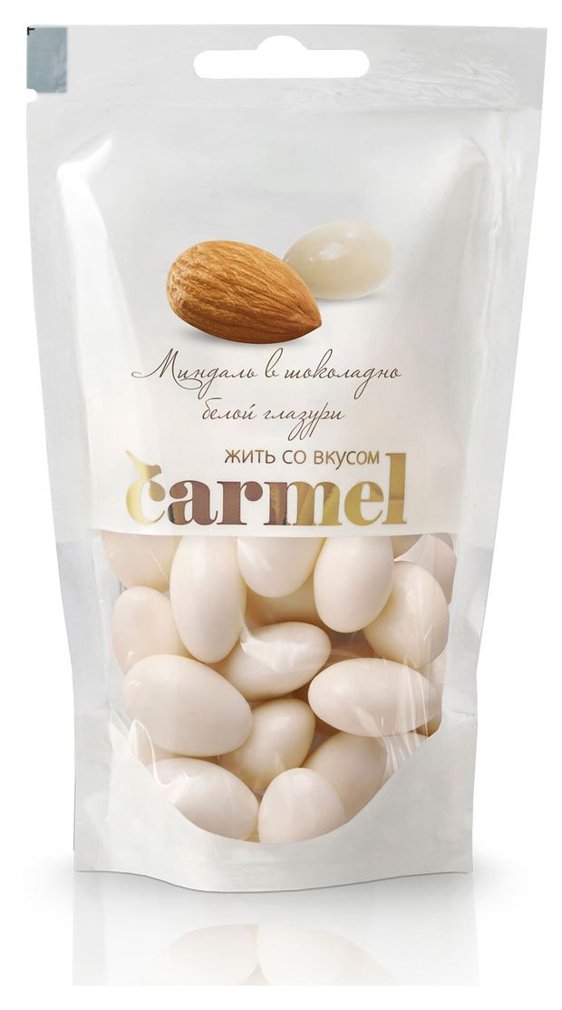 Миндаль Carmel в шоколадно-белой глазури, 80 г