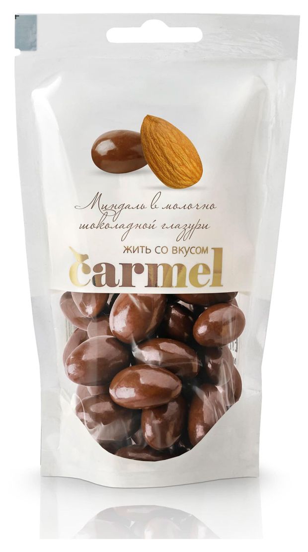 Миндаль Carmel в молочно-шоколадной глазури, 80 г