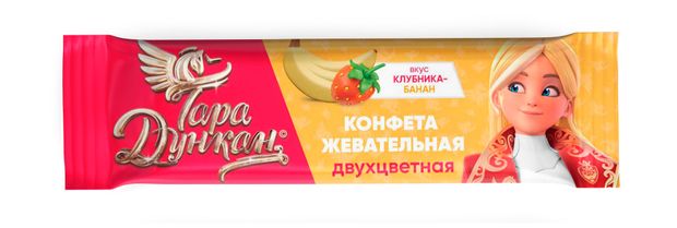 Конфета жевательная Баба Яга Тара Дункан 11 г, 1 шт в ассортименте