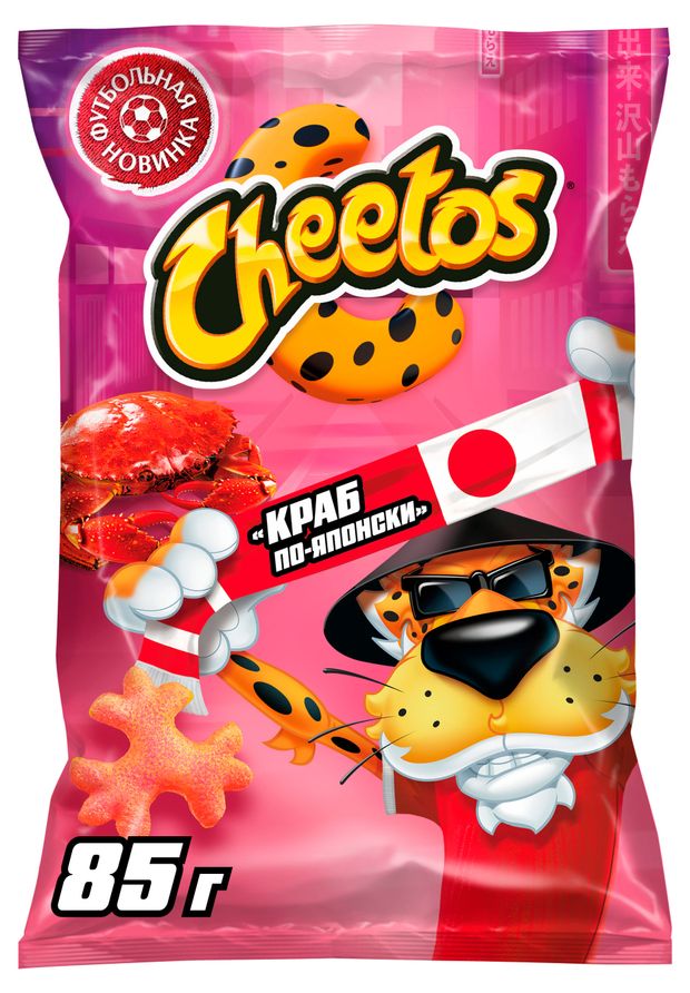 Снеки кукурузные Cheetos Краб по-японски, 85 г