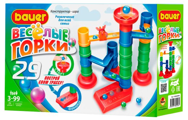 Конструктор Bauer Веселые Горки, 29 деталей