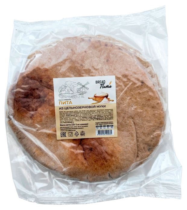 Пита BreadПита из цельнозерновой муки, 225 г