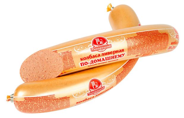 Колбаса ливерная Тихорецкий МК По-домашнему,...