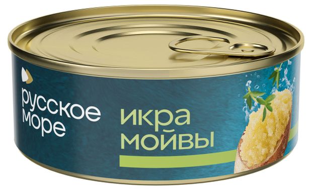 Икра мойвы Русское море деликатесная Люкс Оригинальная, 100 г