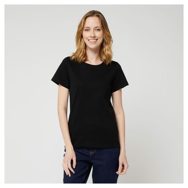 Футболка женская InExtenso с коротким рукавом черная, р. XS-XXL