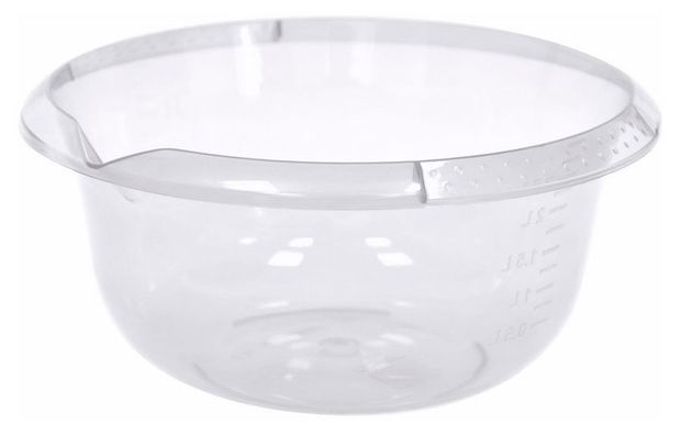 Миска Violet с мерным делением прозрачная, 4 л