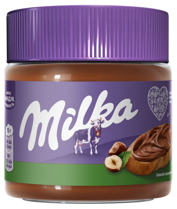 Паста ореховая Milka с добавлением какао, 180 г