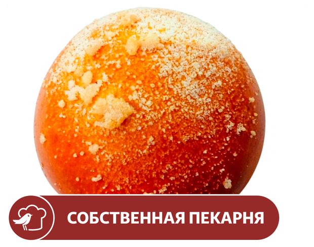 Булочка сдобная АШАН с крошкой, 100 г