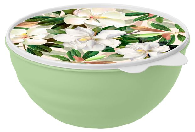 Миска Phibo Магнолия с крышкой, 2,8 л