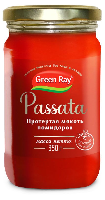 Протертая мякоть томатов Green Ray Passata, 350 г