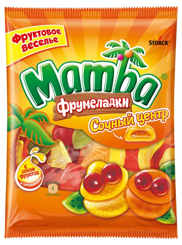 Мармелад жевательный Mamba Сочный Центр Германия, 140 г