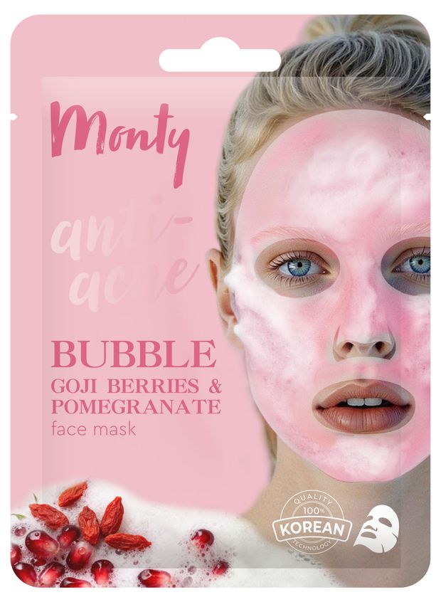 Маска для лица Monty Пузырьковая Анти-акне, 30 мл