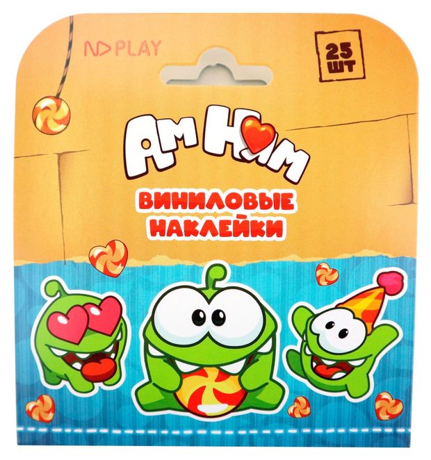 Наклейки виниловые Nd play Ам ням, 25 наклеек