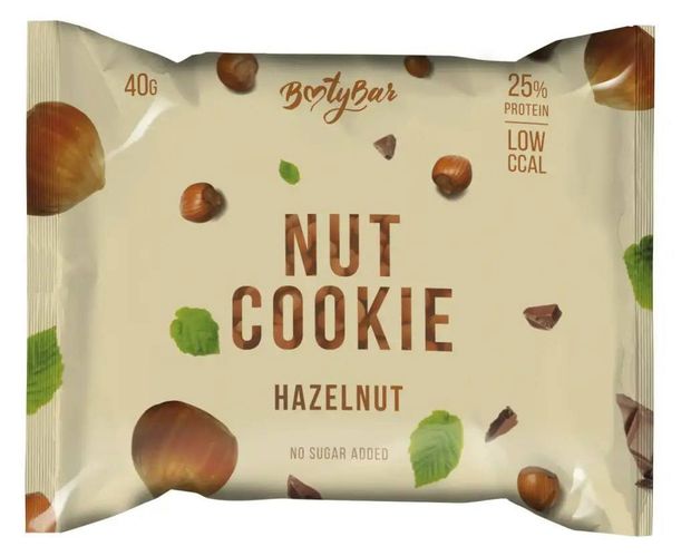 Печенье протеиновое BootyBar Nut Cookie с фундуком, 40 г