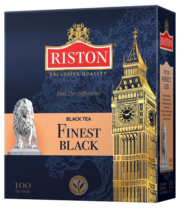 Чай черный Riston Ceylon Tea в пакетиках, 100х1,5 г