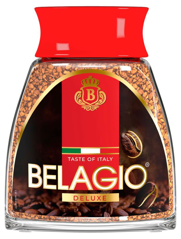 Кофе растворимый Belagio Deluxe сублимированный, 180 г