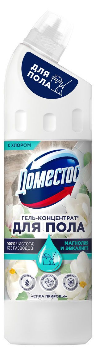 Гель-концентрат для пола Доместос Сила природы с хлором, 750 мл