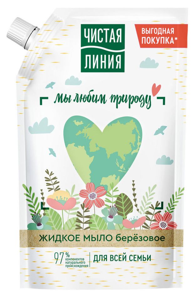 Мыло жидкое Чистая Линия Фитотерапия берёзовое, 500 мл