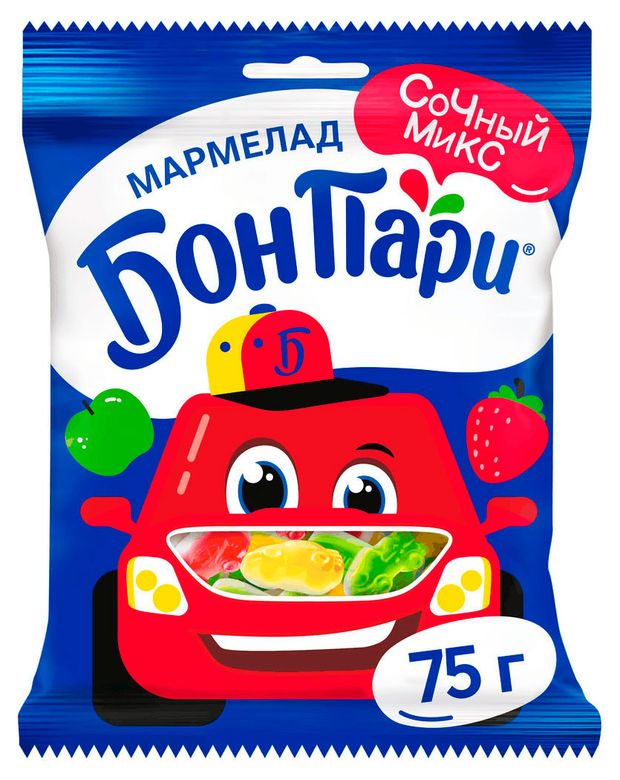 Мармелад жевательный Бон Пари Машинки, 75 г