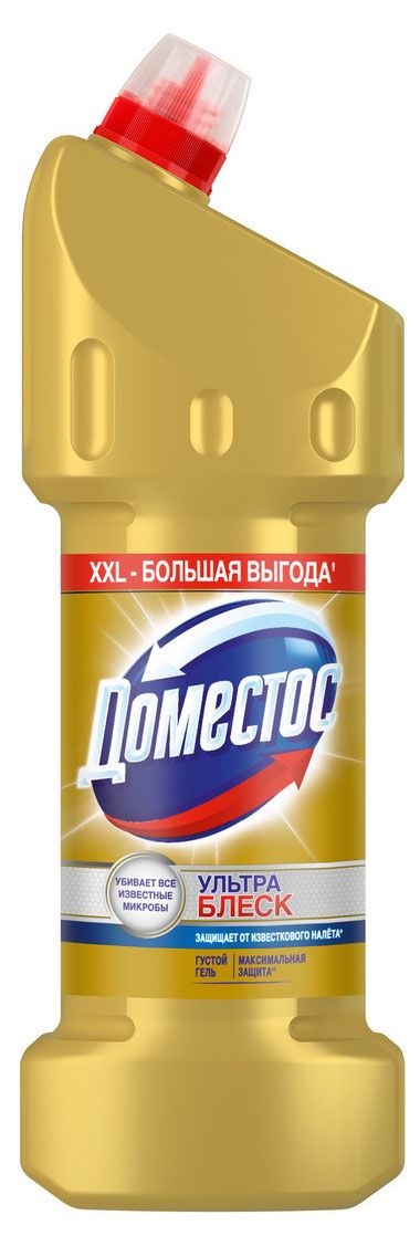 Чистящее средство для туалета Доместос Ультра блеск, 1,5 л