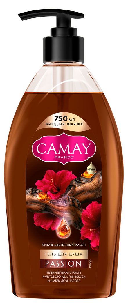 Гель для душа Camay Passion пленительная страсть, 750 мл