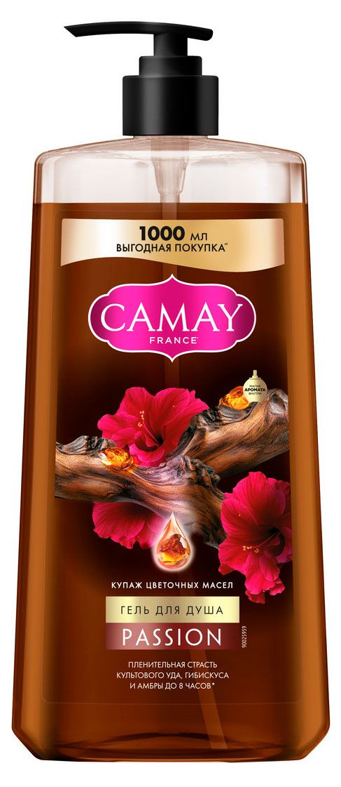 Гель для душа Camay Passion пленительная страсть, 1 л