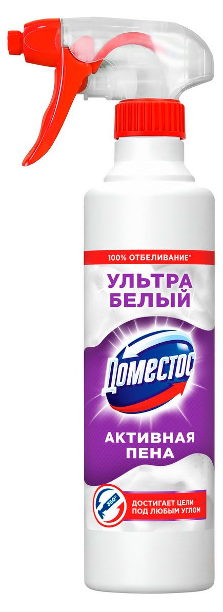 Средство моющее Доместос Активная пена Ультра белый, 450 мл