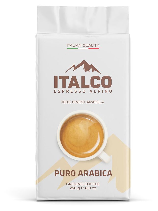 Кофе молотый Italco Espresso Alpino puro arabika, 250 г