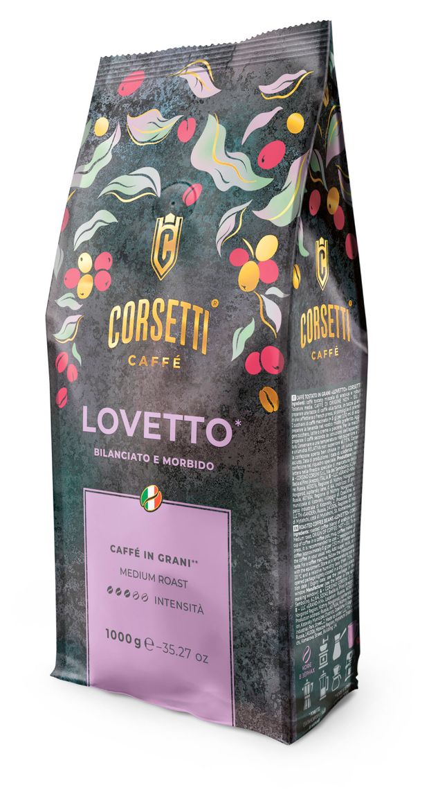Кофе зерновой CORSETTI Lovetto, 1 кг
