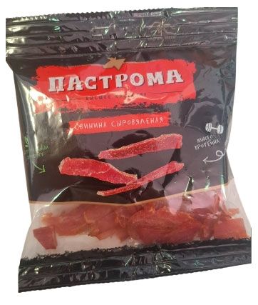 Снеки мясные САВА Пастрома сыровяленая свиная, 30 г