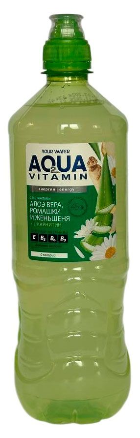 Вода питьевая Your Tea Aqua Vitamin со вкусом алоэ вера ромашки и женьшеня Беларусь, 750 мл