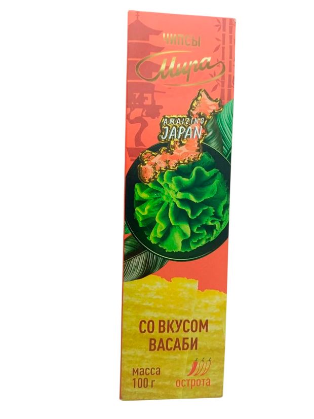 Чипсы картофельные Мира со вкусом васаби Беларусь, 100 г