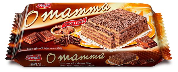 Торт бисквитный Freddi OMAMMA Шоколадный Италия, 300 г