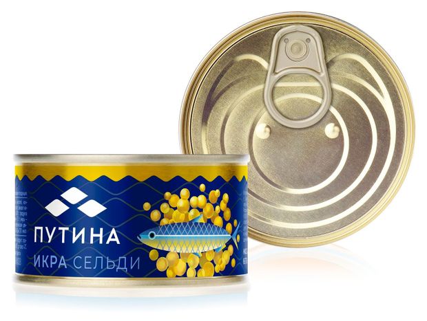 Икра сельди Путина соленая пробойная, 130 г