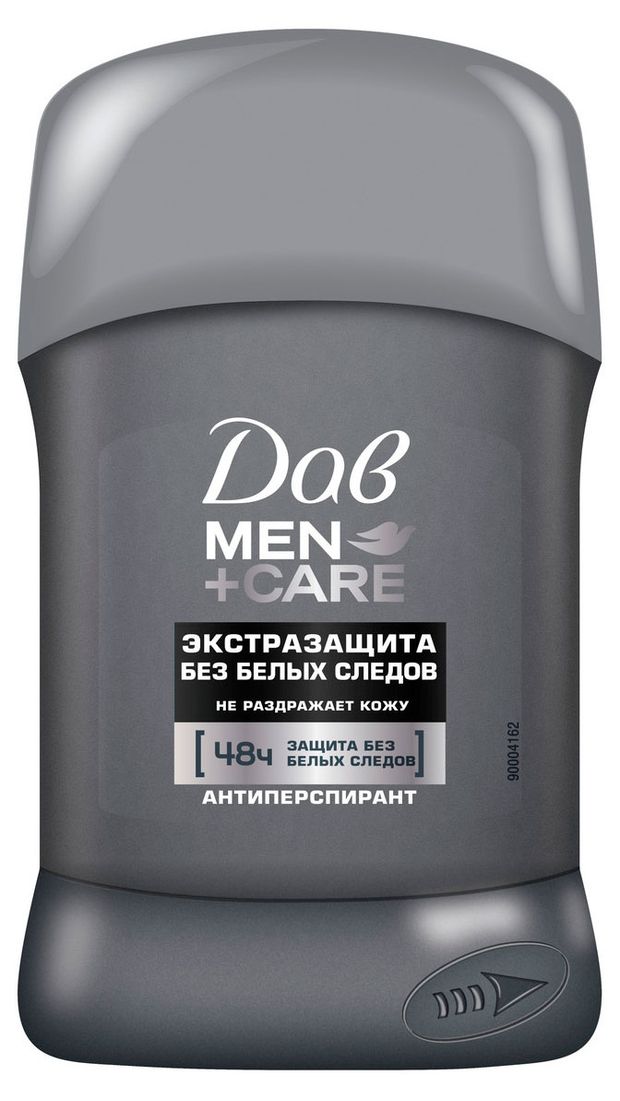 Дезодорант-антиперспирант мужской Дав Men+Care Экстразащита без следов твердый стик, 50 мл