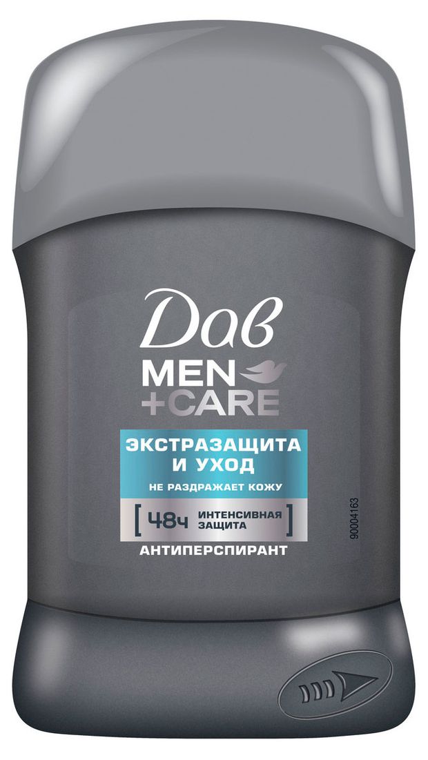 Дезодорант-антиперспирант мужской Дав Men+Care Экстразащита Экстразащита и уход твердый стик, 50 мл