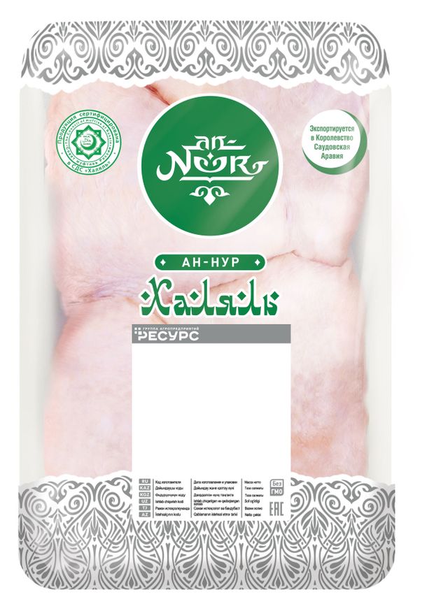Бедро цыплят-бройлеров An-Noor Халяль охлажденное, ~ 1 кг