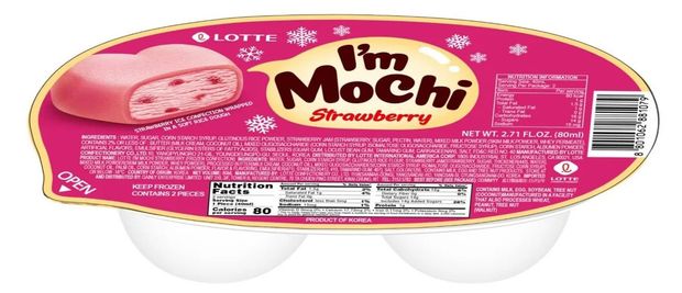 Мороженое моти Im Mochi клубничное в рисовом пироге ЗМЖ, 62 г