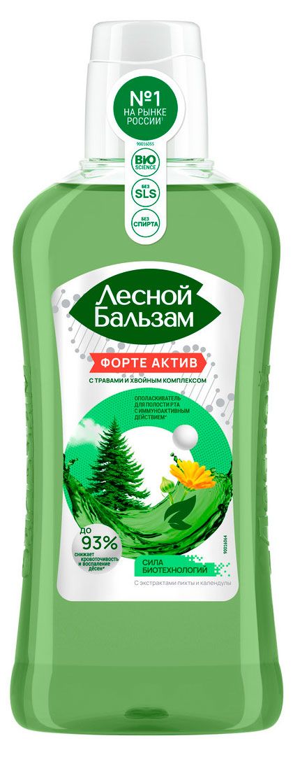 Ополаскиватель для полости рта Лесной Бальзам от кровоточивости и воспалений десен с иммуноактивным действием, 400 мл