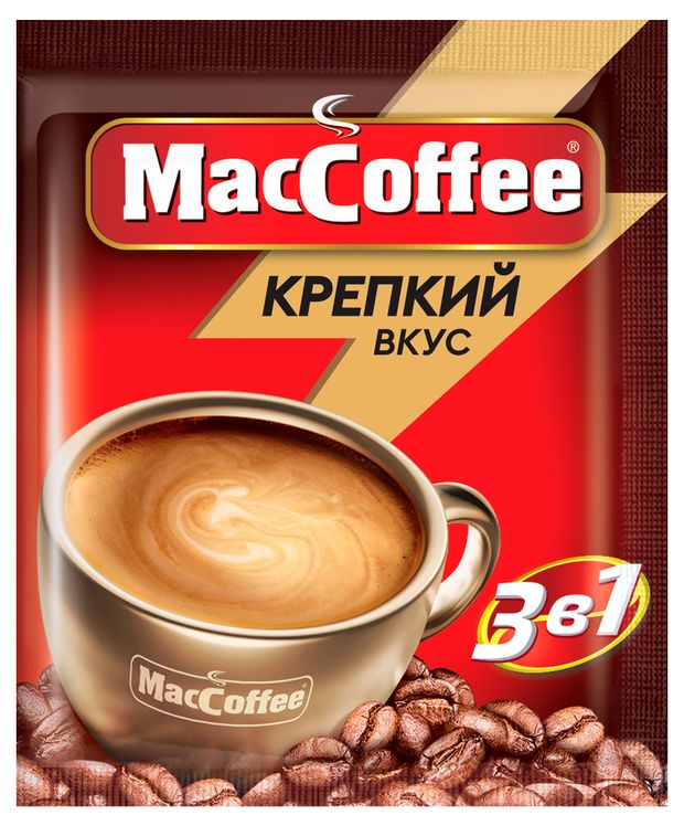 Кофейный напиток MacCoffee Strong 3 в 1, 18 г