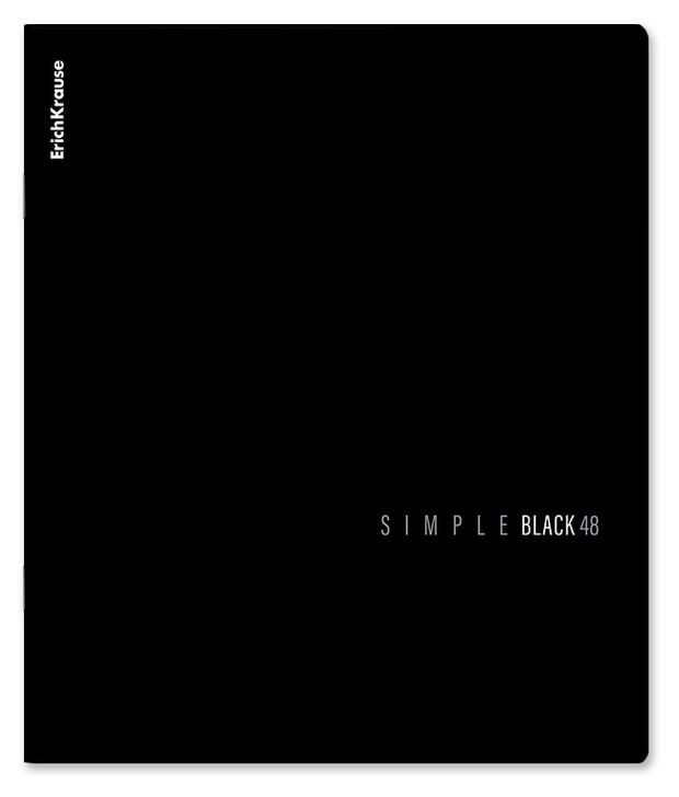 Тетрадь ErichKrause Simple Color А5+ в клетку 48 л, 1 шт