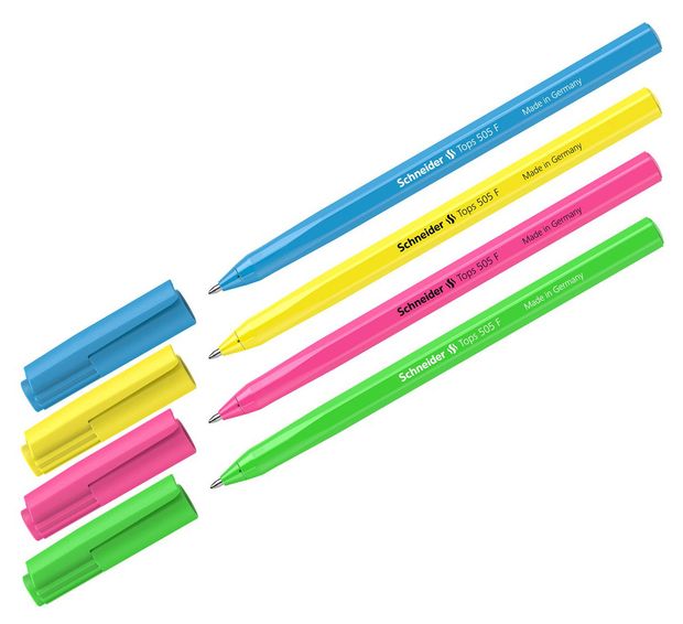 Ручка шариковая Schneider Tops 505 F Candy синяя 0,8 мм, 1 шт в ассортименте