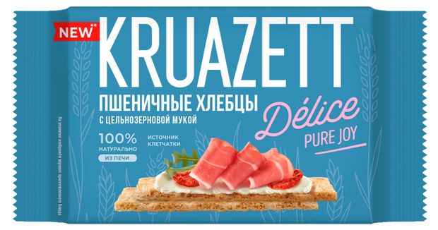 Хлебцы пшеничные KRUAZETT с цельнозерновой мукой, 150 г