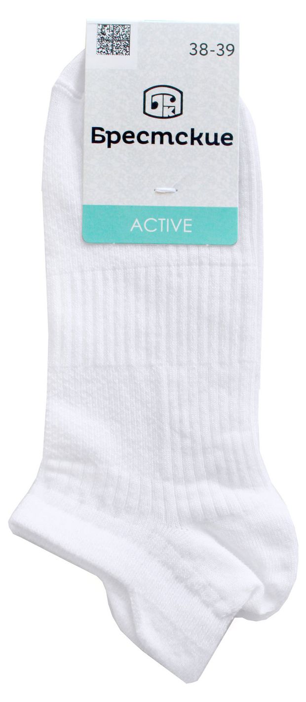 Носки женские Брестские active ультракороткие белые, р 25