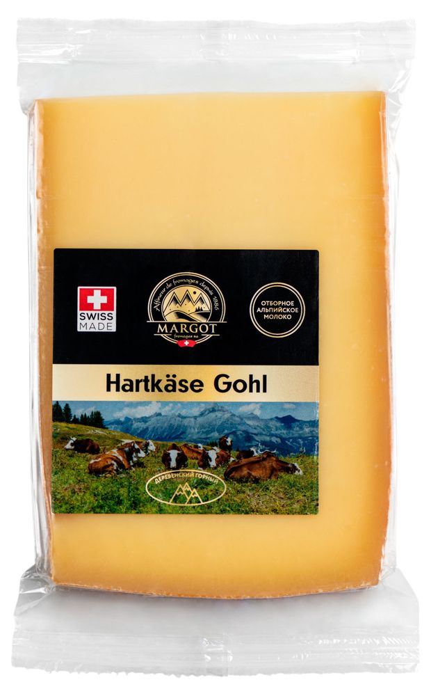 Сыр твердый деревенский Горный Margot Fromage 49% БЗМЖ Швейцария, 200 г